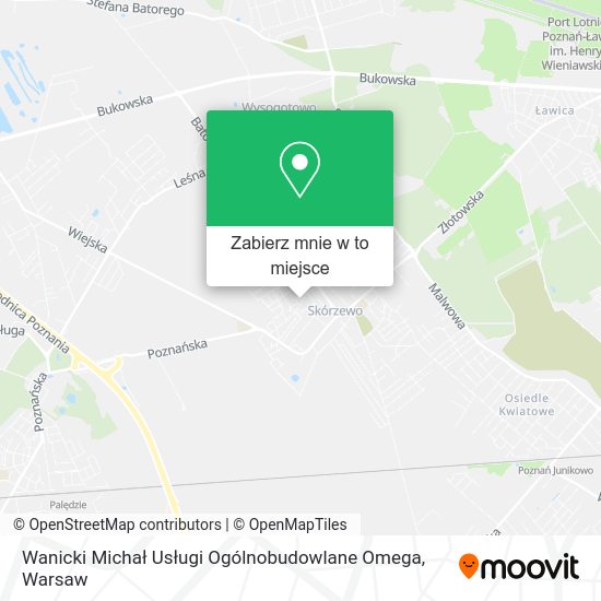 Mapa Wanicki Michał Usługi Ogólnobudowlane Omega