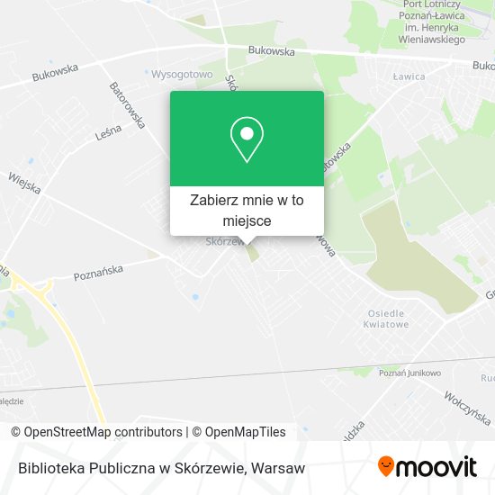 Mapa Biblioteka Publiczna w Skórzewie