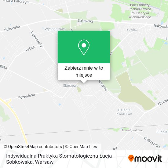 Mapa Indywidualna Praktyka Stomatologiczna Łucja Sobkowska