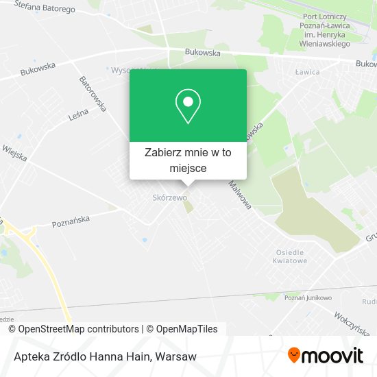 Mapa Apteka Zródlo Hanna Hain