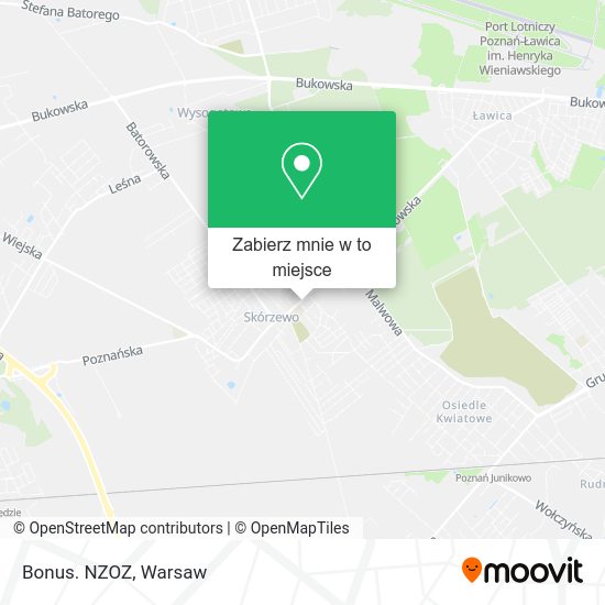 Mapa Bonus. NZOZ