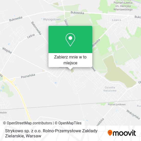 Mapa Strykowo sp. z o.o. Rolno-Przemysłowe Zakłady Zielarskie