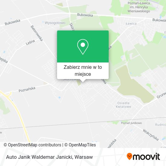 Mapa Auto Janik Waldemar Janicki