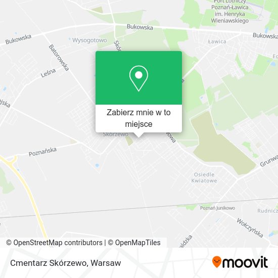 Mapa Cmentarz Skórzewo