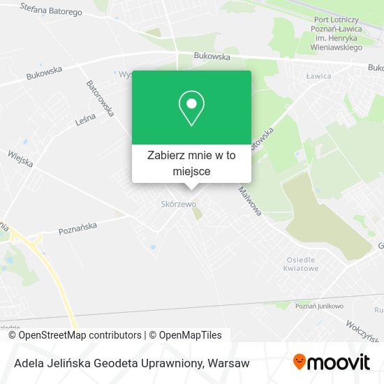 Mapa Adela Jelińska Geodeta Uprawniony