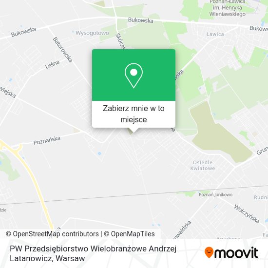 Mapa PW Przedsiębiorstwo Wielobranżowe Andrzej Latanowicz