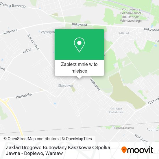 Mapa Zakład Drogowo Budowlany Kaszkowiak Spółka Jawna - Dopiewo