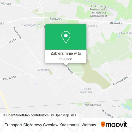 Mapa Transport Ciężarowy Czesław Kaczmarek