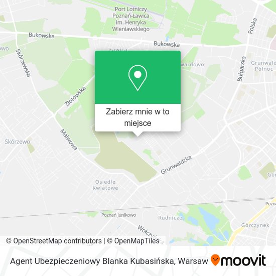 Mapa Agent Ubezpieczeniowy Blanka Kubasińska