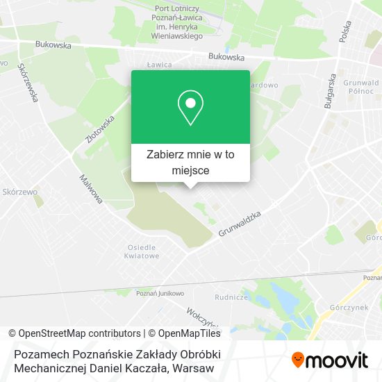 Mapa Pozamech Poznańskie Zakłady Obróbki Mechanicznej Daniel Kaczała