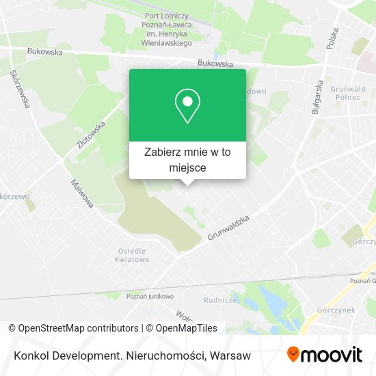 Mapa Konkol Development. Nieruchomości