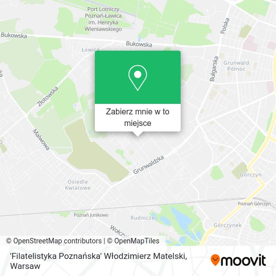 Mapa 'Filatelistyka Poznańska' Włodzimierz Matelski