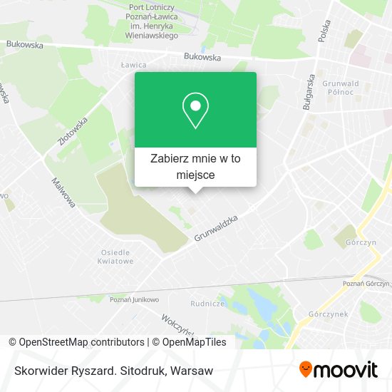 Mapa Skorwider Ryszard. Sitodruk