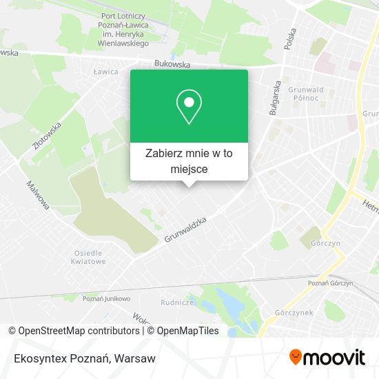 Mapa Ekosyntex Poznań