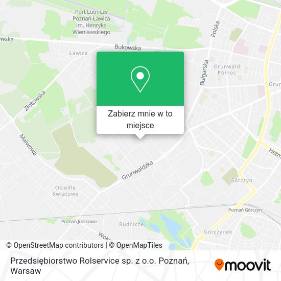 Mapa Przedsiębiorstwo Rolservice sp. z o.o. Poznań