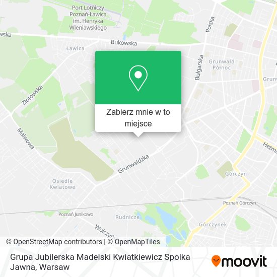 Mapa Grupa Jubilerska Madelski Kwiatkiewicz Spolka Jawna