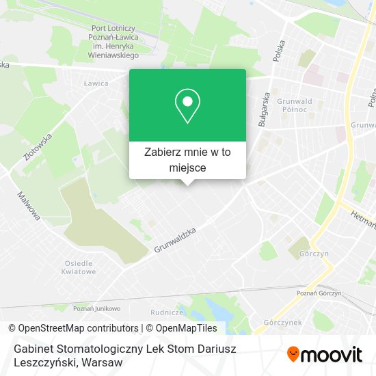 Mapa Gabinet Stomatologiczny Lek Stom Dariusz Leszczyński