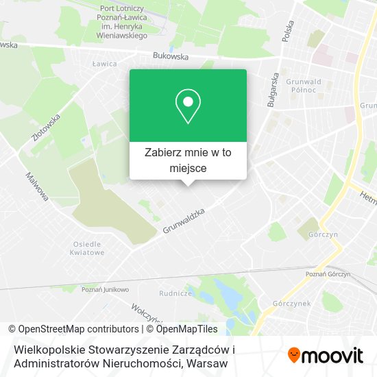 Mapa Wielkopolskie Stowarzyszenie Zarządców i Administratorów Nieruchomości