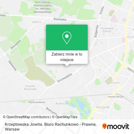 Mapa Krzeptowska Jowita. Biuro Rachunkowo - Prawne