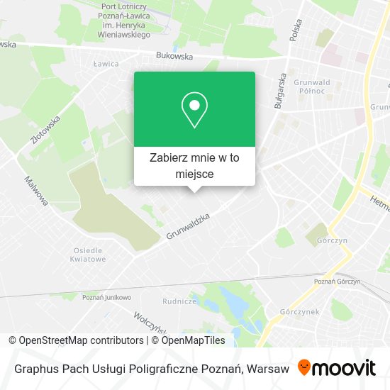 Mapa Graphus Pach Usługi Poligraficzne Poznań