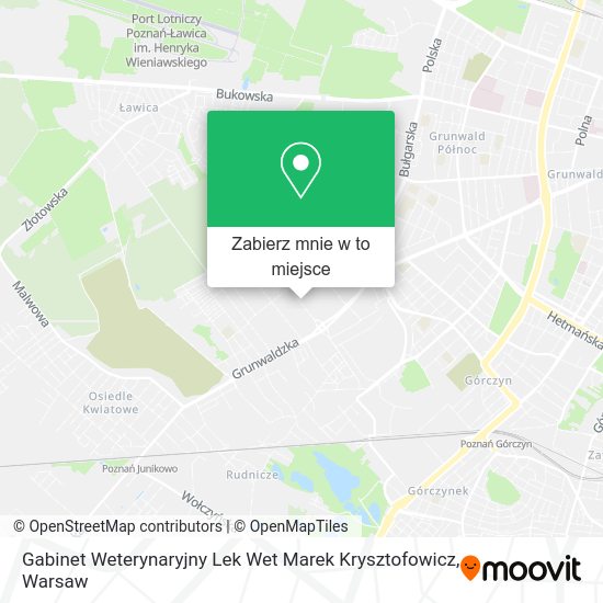 Mapa Gabinet Weterynaryjny Lek Wet Marek Krysztofowicz