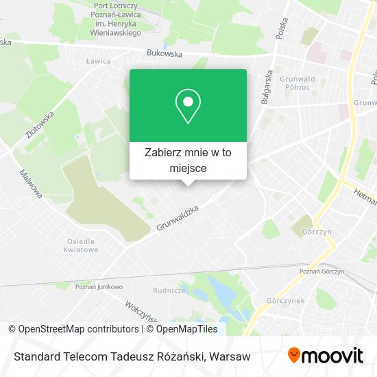 Mapa Standard Telecom Tadeusz Różański