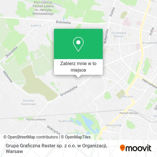 Mapa Grupa Graficzna Raster sp. z o.o. w Organizacji