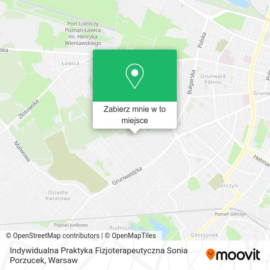 Mapa Indywidualna Praktyka Fizjoterapeutyczna Sonia Porzucek