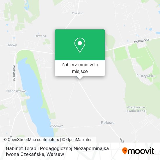 Mapa Gabinet Terapii Pedagogicznej Niezapominajka Iwona Czekańska