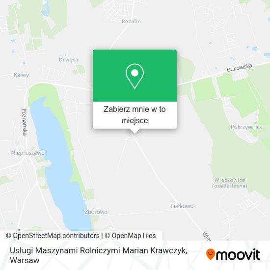 Mapa Usługi Maszynami Rolniczymi Marian Krawczyk