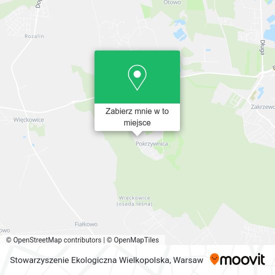 Mapa Stowarzyszenie Ekologiczna Wielkopolska