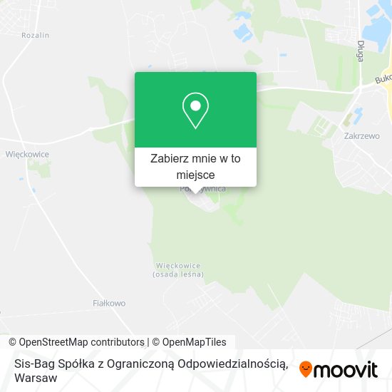 Mapa Sis-Bag Spółka z Ograniczoną Odpowiedzialnością