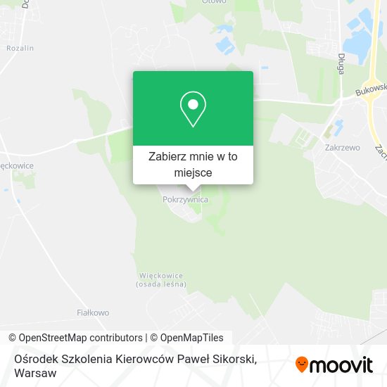 Mapa Ośrodek Szkolenia Kierowców Paweł Sikorski