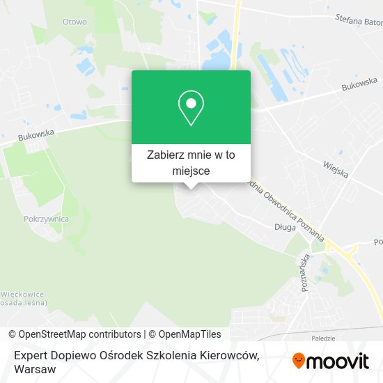 Mapa Expert Dopiewo Ośrodek Szkolenia Kierowców