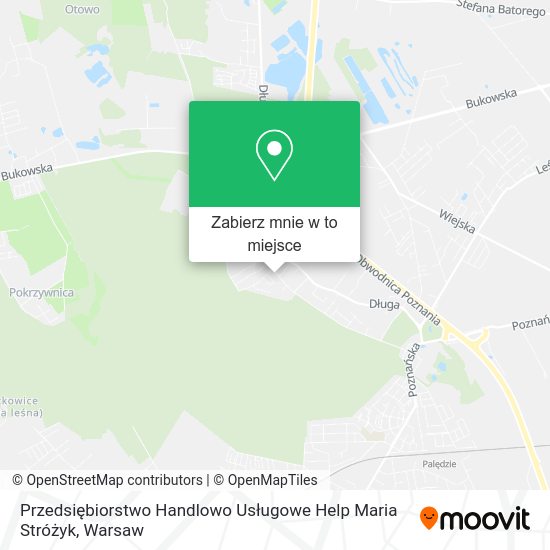 Mapa Przedsiębiorstwo Handlowo Usługowe Help Maria Stróżyk