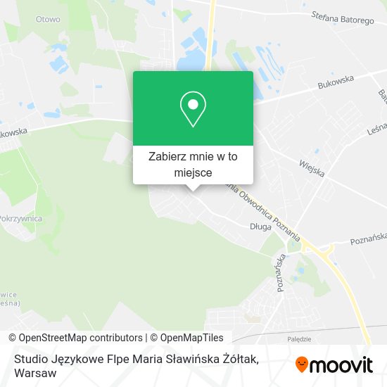 Mapa Studio Językowe Flpe Maria Sławińska Żółtak