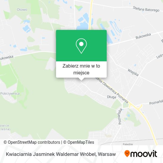 Mapa Kwiaciarnia Jasminek Waldemar Wróbel