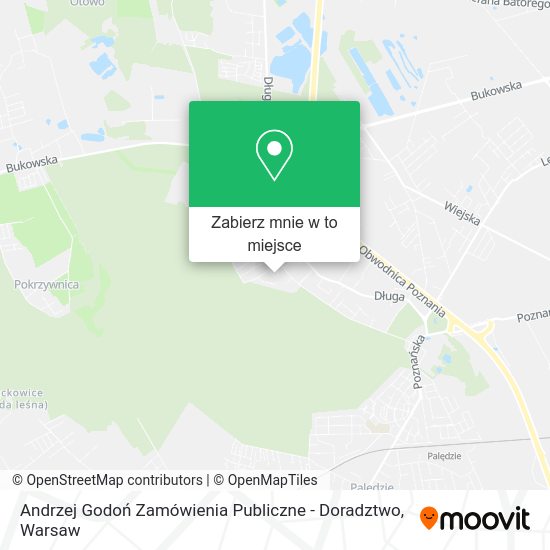 Mapa Andrzej Godoń Zamówienia Publiczne - Doradztwo