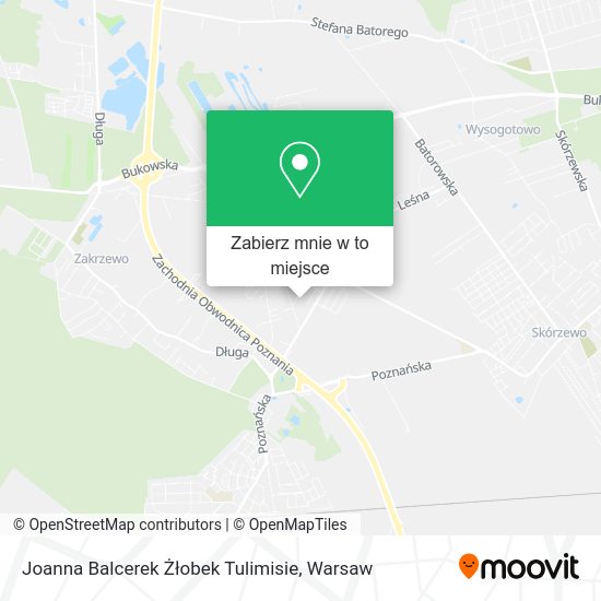 Mapa Joanna Balcerek Żłobek Tulimisie