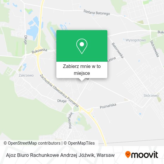 Mapa Ajoz Biuro Rachunkowe Andrzej Jóźwik