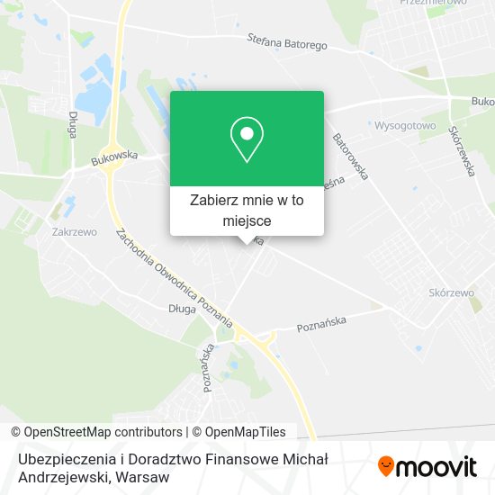 Mapa Ubezpieczenia i Doradztwo Finansowe Michał Andrzejewski