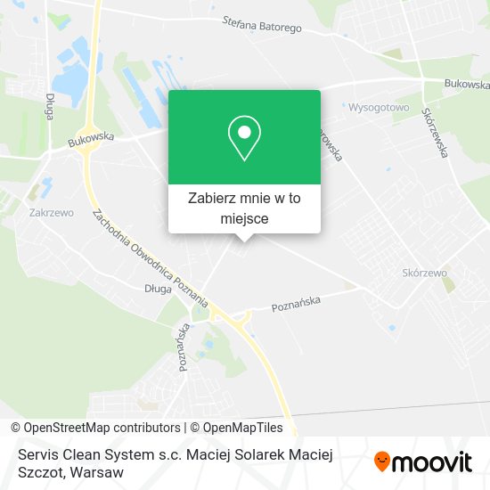 Mapa Servis Clean System s.c. Maciej Solarek Maciej Szczot