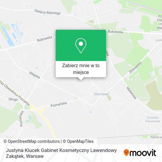 Mapa Justyna Klucek Gabinet Kosmetyczny Lawendowy Zakątek