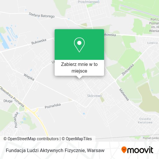 Mapa Fundacja Ludzi Aktywnych Fizycznie