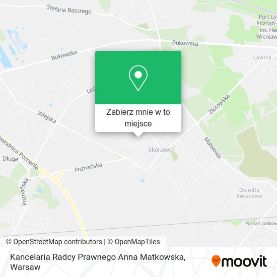 Mapa Kancelaria Radcy Prawnego Anna Matkowska