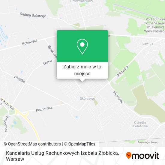 Mapa Kancelaria Usług Rachunkowych Izabela Żłobicka