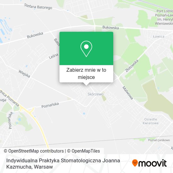 Mapa Indywidualna Praktyka Stomatologiczna Joanna Kazmucha