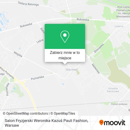 Mapa Salon Fryzjerski Weronika Kazuś Pauli Fashion