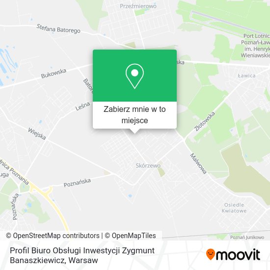 Mapa Profil Biuro Obsługi Inwestycji Zygmunt Banaszkiewicz