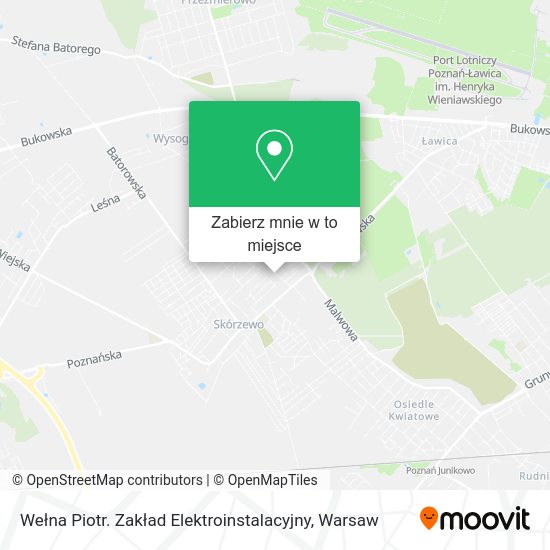 Mapa Wełna Piotr. Zakład Elektroinstalacyjny